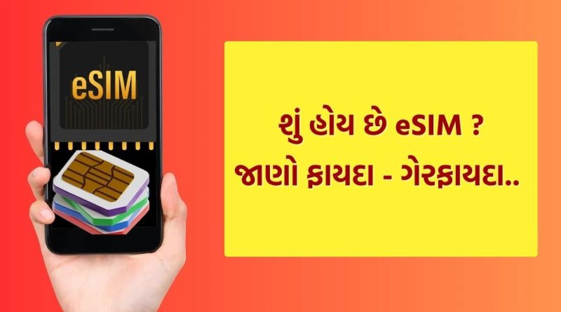 તમારા મોબાઇલમાં eSIM અને ફિઝિકલ સીમનો મતલબ શું? જાણો તેના ફાયદા અને ગેરફાયદા