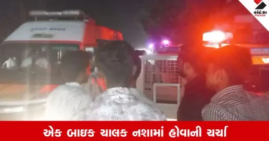 Rajkotના જસદણ-આટકોટ રોડ પર સામ-સામે બે બાઇક અથડાતાં 2 મહિલા સહિત 3 લોકો થયા ઈજાગ્રસ્ત