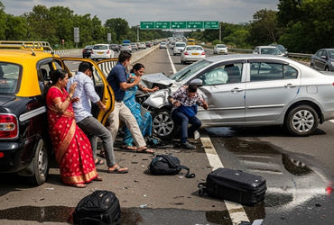 મહારાષ્ટ્રમાં ગમખ્વાર અકસ્માત, કાર બગડી તો હાઈવે પર ઉતરતાં જ અજાણ્યા વાહને 3ને કચડ્યાં