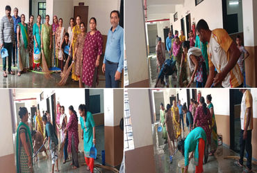 સુરત પાલિકાની શાળામાં સફાઈ કામદારને ઘરે શુભ પ્રસંગ હોવાથી શાળાના શિક્ષકો-વાલીઓએ શાળાની સફાઈ કરી દીધી