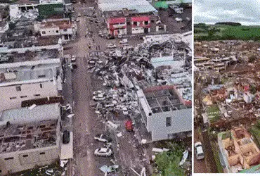 બ્રાઝિલમાં ભયાનક વાવાઝોડાએ કેર વર્તાવ્યો, 6 લોકોના મોત, 750 ઈજાગ્રસ્ત, અનેક ઈમારત ધરાશાયી