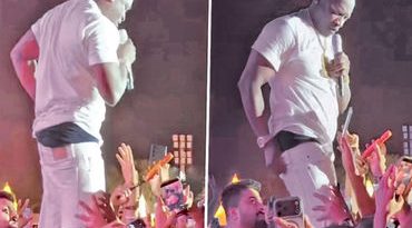 બેંગ્લુરુમાં ચાલુ કોન્સર્ટમાં ચાહકોએ એકોનની પેન્ટ ખેંચી લીધુ