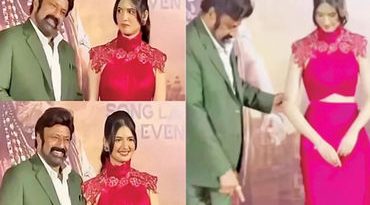 નંદમુરી બાલકૃષ્ણએ હર્ષાલીને પોતાની તરફ ખેંચતાં ચાહકો લાલઘૂમ