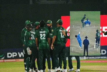 VIDEO : ભારત-પાકિસ્તાનની મેચમાં એક કેચ અંગે વિવાદ, થર્ડ અમ્પાયરથી થયું ‘બ્લન્ડર’!