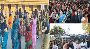 વડોદરા મેરેથોન અંતર્ગત સાડી ગૌરવ રનમાં 4 હજારથી વધુ મહિલાઓએ ભાગ લીધો