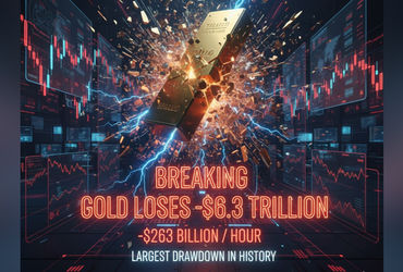 ગોલ્ડ માર્કેટે માત્ર 24 કલાકમાં 6.3 ટ્રિલિયન ડૉલર ગુમાવ્યા, ઈતિહાસનું સૌથી મોટું ધોવાણ