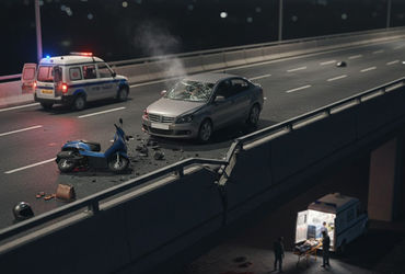 અમદાવાદના રાણીપમાં કારચાલકે એક્ટિવા પર જતા દંપતીને ટક્કર મારતા બ્રિજ પરથી પટકાતા મોત