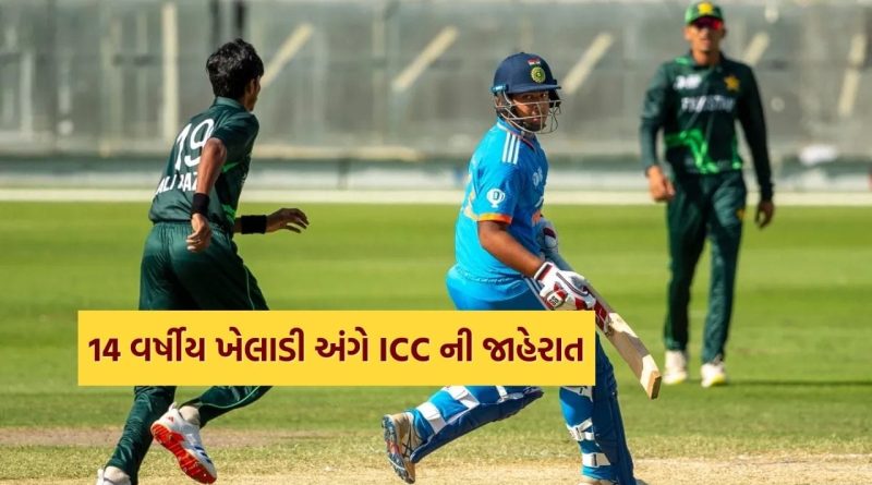 Breaking News : ICCની મોટી જાહેરાત, વલસાડના હેનીલ પટેલ સહિત 14 વર્ષીય ખેલાડી વૈભવ સૂર્યવંશી આ ટીમમાં સામેલ