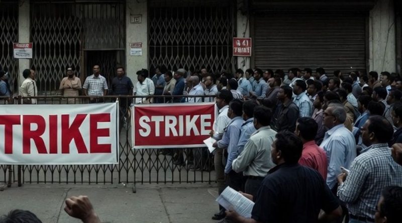 દેશભરમાં કાલે બેંક હડતાળ:બેંક કર્મચારીઓ નવા લેબર કોડ સામે વિરોધ પ્રદર્શન કરશે; રોકડ વ્યવહારો-ચેક ક્લિયરન્સ જેવા કામો પર અસર