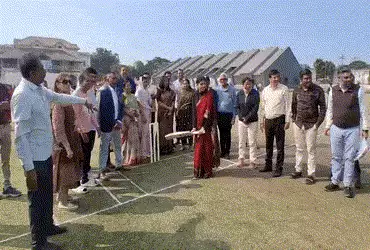 જ્યાંથી રવિન્દ્ર જાડેજાની ક્રિકેટની સફર શરૂ થઈ, એ જ મેદાનમાં રિવાબાએ કર્યું બેટિંગ