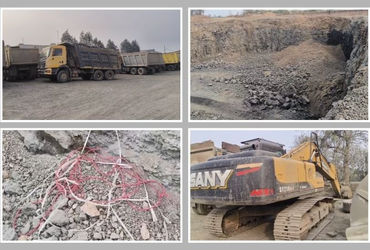 સુરેન્દ્રનગર: સાયલાના મોટા કેરાળામાં ખનીજ વિભાગના દરોડા, બ્લેક ટ્રેપની ખાણમાં ચાલતી મોટી ખનીજ ચોરી ઝડપાઈ