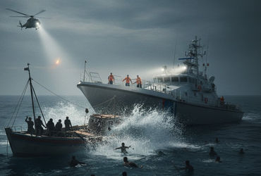 ગ્રીસમાં મોટી દુર્ઘટના : કોસ્ટ ગાર્ડના જહાજ અને પ્રવાસીઓની બોટ વચ્ચે ભીષણ ટક્કર, 14ના મોત