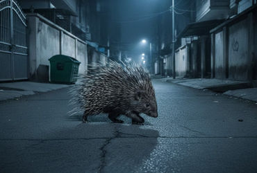 ભૂલા પડતા વન્યજીવો શહેરમાં ઘુસી આવે છે: હરણી વિસ્તારમાં શાહુડી દેખાઈ