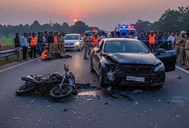 મધ્યપ્રદેશના રીવામાં બેફામ કારે લગ્નકંકોત્રી વહેંચવા જતાં પિતા-પુત્ર સહિત 3ને ફંગોળી નાખતા મોત