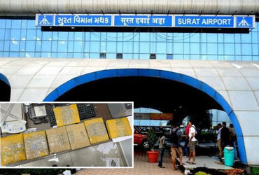 સુરત એરપોર્ટ પર મોટી કાર્યવાહી: બેંગકોકથી આવેલી ફ્લાઇટની સીટ નીચેથી ગાંજો ઝડપાયો, ચારની ધરપકડ