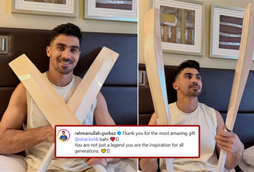 અમદાવાદમાં તોફાની બેટિંગ કરનાર અફઘાની બેટર પર વિરાટ ફિદા, સૌથી કિંમતી વસ્તુ ભેટ કરી