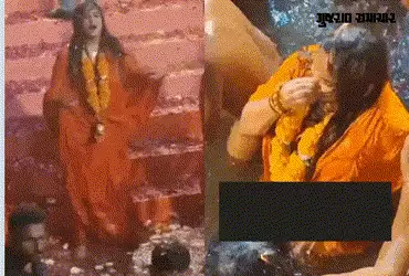 કીર્તિ પટેલનો નવો વિવાદ! ભગવા વસ્ત્રો પહેરી મૃગીકુંડમાં સ્નાન કર્યું, સાધુ-સંતોમાં નારાજગી