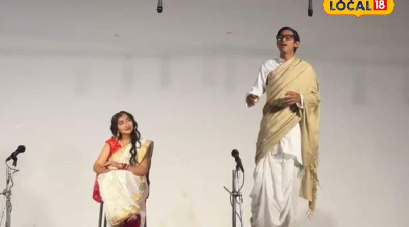 વિદ્યાર્થીઓએ ‘ઘરે બાહિરે’ નાટક દ્વારા બંગભંગ આંદોલનનો ઇતિહાસ જીવંત કર્યો