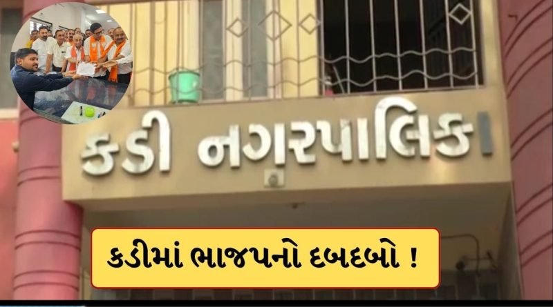 કડીમાં ચૂંટણી પહેલા જ ભાજપની જીત ! 36માંથી 22 બેઠકો બિનહરીફ જાહેર