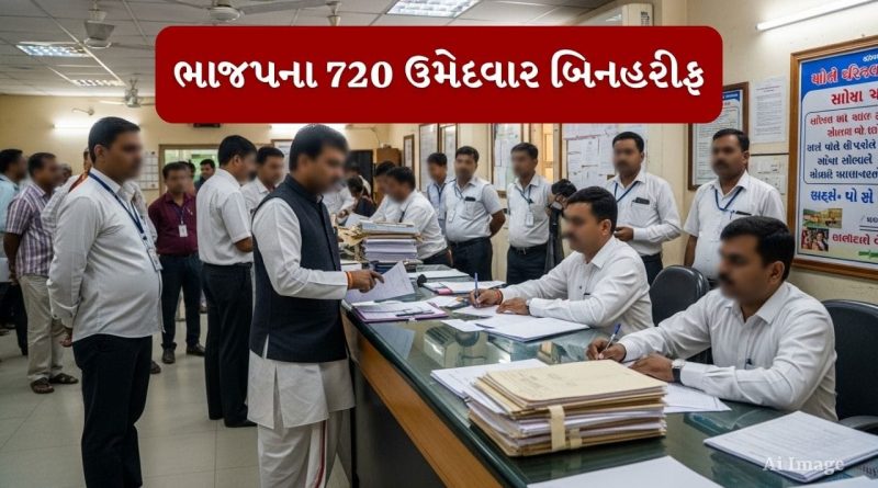 Breaking News : સ્થાનિક સ્વરાજ્ય ચૂંટણી પહેલા ભાજપનો બિનહરીફ ઉમેદવારોમાં નવો વિક્રમ, 720 બેઠકો પર જીત નિશ્ચિત
