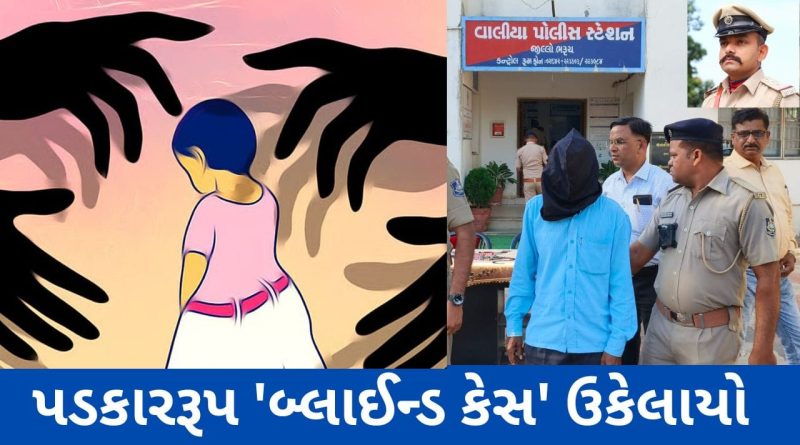 વાલિયામાં પડકારરૂપ ‘બ્લાઈન્ડ કેસ’ ઉકેલાયો : રમતિયાળ બાળકીને લોહીલુહાણ કરનાર હેવાનને પોલીસે દબોચી લીધો