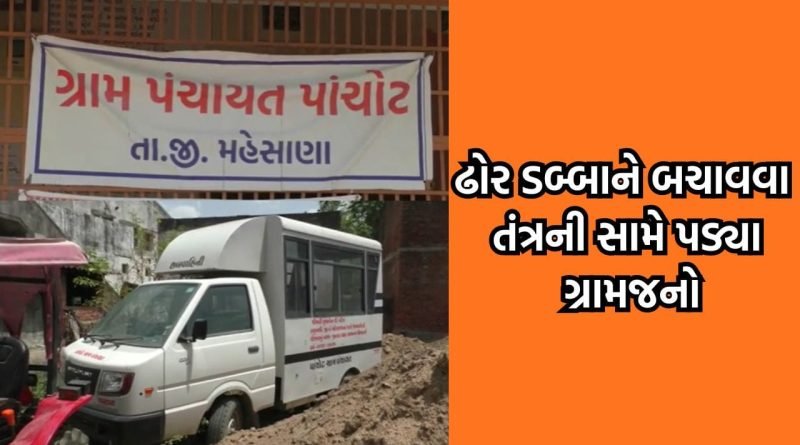 મહેસાણાના પાંચોટમાં ઢોર ડબ્બાને તોડી પંચાયત ઘર બનાવવા સામે ગ્રામજનોએ ચડાવી બાંયો- જુઓ Video