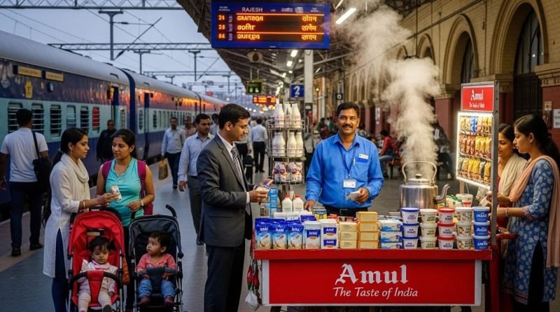 પ્લેટફોર્મ પર ‘અમૂલ’નો જાદુ ! રેલવે સ્ટેશન પર પાર્લર ખોલીને કરો લાખોની કમાણી, જાણો કેવી રીતે મેળવવી ફ્રેન્ચાઇઝી અને કયા પ્રોડક્ટ પર મળશે સૌથી વધુ નફો