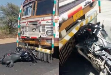 મહેસાણાના લાડોલ નજીક ટ્રક અને બાઈક વચ્ચે ભયાનક અકસ્માત, વડાલીના 2 ના મોત; 1 ગંભીર
