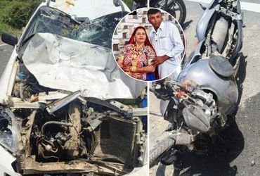 કચ્છ: રાપરના પ્રાગપર પાસે કાર અને બાઈક વચ્ચે ભયાનક અકસ્માત, દંપતીનું ઘટનાસ્થળે જ મોત