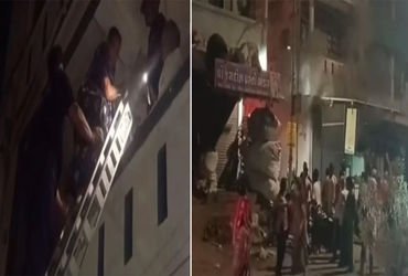 માંજલપુરની પ્રોવિઝન સ્ટોરમાં મોડી રાત્રે આગ, સિનિયર સિટીઝન દંપતીનું રેસ્ક્યુ