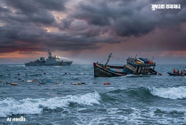 અંદમાન સાગરમાં રોહિંગ્યા-બાંગ્લાદેશીઓને લઈ જતી બોટ ડૂબી, 250 લોકો ડૂબી ગયાની આશંકા