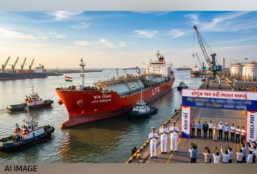 હોર્મુઝની નાકાબંધી વચ્ચે 20 હજાર મેટ્રિક ટન LPG લઈને ‘જગ વિક્રમ’ કંડલા બંદરે પહોંચ્યું