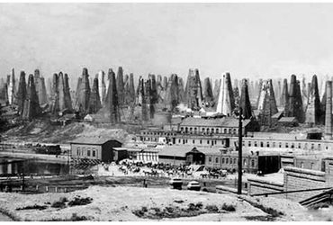 તેલના કુવા સૌથી પહેલાં ટ્રાન્સ-કૉકેસરા આઝર બૈજાનના બાકુમાં શોધાયા