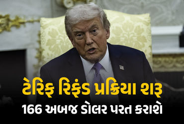 ટ્રમ્પ ટેરિફ રિફંડ પ્રક્રિયા શરૂ : અમેરિકા વિશ્વભરમાં 166 અબજ ડોલર પરત કરશે, ભારતને મળશે આટલી રકમ