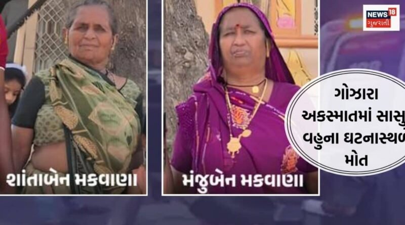 ગોંડલ પાસે અધિકમાસમાં દર્શન કરીને પરત ફરતી બસ પલટી, સાસુ-વહુના મોત