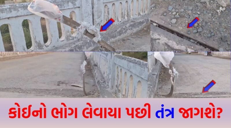 જનતાના જીવ સાથે ક્યાં સુધી રમત ? જોખમી બ્રિજે લોકોના ધબકારા વધાર્યા, લોખંડના સળિયા બહાર આવતા અકસ્માતનો ભય