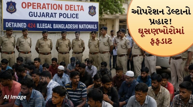 Breaking news: ‘ઓપરેશન ડેલ્ટા’થી રાજ્યભરમાં તવાઈ, 24 કલાકમાં 424 ગેરકાયદે બાંગ્લાદેશીઓ ઝડપાયા, જુઓ Video