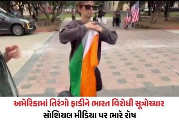અમેરિકાઃ ટેક્સાસમાં સિટી હોલ બહાર એક અમેરિકને ભારતીય તિરંગો ફાડતા હોબાળો, સોશિયલ મીડિયા પર આક્રોશ