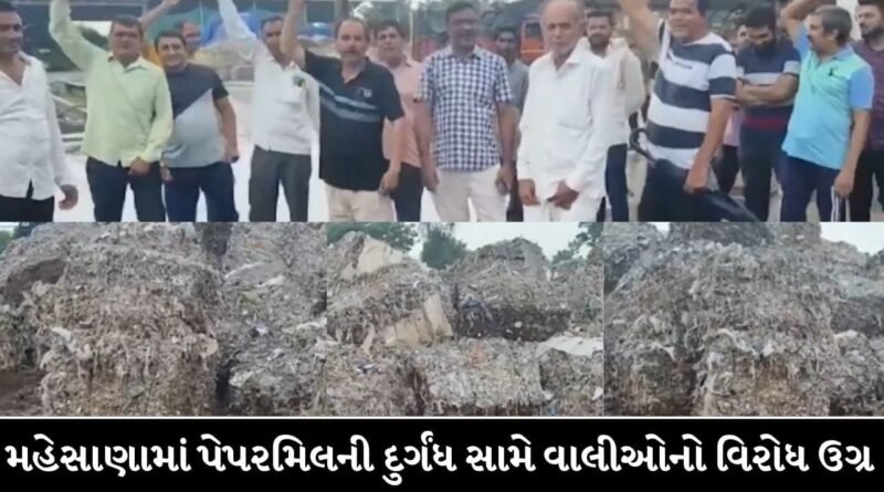 Mehsana Breaking News : પેપર મીલના પ્રદુષણ સામે ગ્રામ્યજનોએ બાળકોને શાળાએ નહીં મોકલીને કર્યો અનોખો વિરોધ ! જુઓ Video