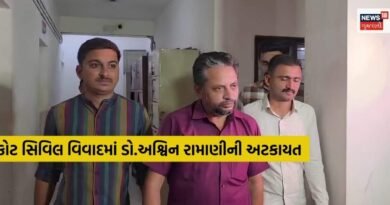 રાજકોટ સિવિલ હોસ્પિટલમાં મહિલા ડોક્ટર સાથે ગેરવર્તણૂંક મામલે સિનિયર તબીબ અશ્વિન રામાણીની અટકાયત