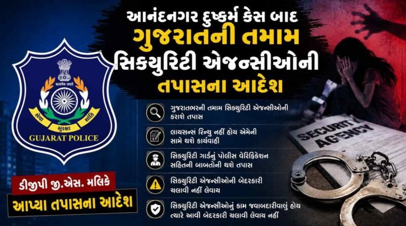 Breaking News : આનંદનગર દુષ્કર્મ કેસ બાદ ગુજરાતની તમામ સિક્યુરિટી એજન્સીઓની તપાસ કરવા DGPએ આપ્યો આદેશ