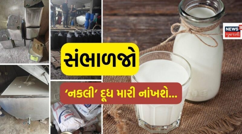 સૌરાષ્ટ્રમાંથી ઝડપાયો નકલી દૂધનો ખેલ, બનાવવાની રીત જાણીને ઉબકા આવી જશે! સૌરાષ્ટ્રમાંથી ઝડપાયો નકલી દૂધનો ખેલ, બનાવવાની રીત જાણીને ઉબકા આવી જશે!