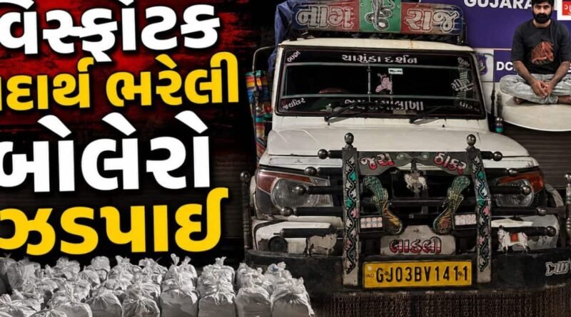 રાજકોટ-ગોંડલ હાઇવે પરથી વિસ્ફોટક પદાર્થ ભરેલી બોલેરો ઝડપાઈ, 12 હજાર જીલેટિન સ્ટિક અને 4 હજાર ડીટોનેટર સાથે એકની ધરપકડ
