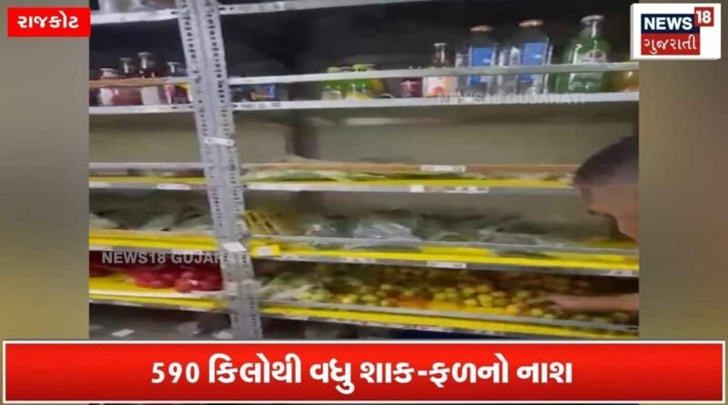બ્લિન્કિટના સ્ટોરમાં મનપાના દરોડા, 590 કિલોથી વધુ શાક-ફળનો નાશ