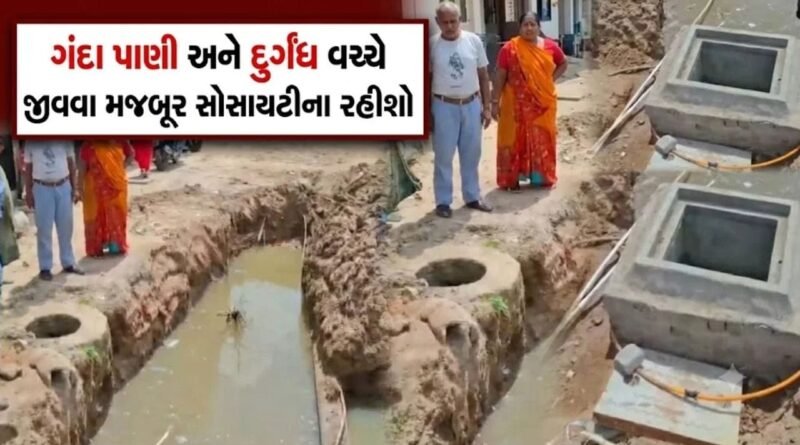 Breaking News: કલોલની આનંદ પાર્ક સોસાયટીમાં ગંદા પાણીનો ત્રાસ, તંત્ર ઘોર નિદ્રામાં ને રહીશો રોગચાળાના ભય હેઠળ – જુઓ Video Breaking News: કલોલની આનંદ પાર્ક સોસાયટીમાં ગંદા પાણીનો ત્રાસ, તંત્ર ઘોર નિદ્રામાં ને રહીશો રોગચાળાના ભય હેઠળ – જુઓ Video