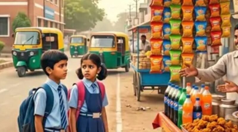 શાળાઓના 50 મીટરના વિસ્તારમાં જંક-ફૂડના નિયમો કડક થશે:FSSAIએ ડ્રાફ્ટ જાહેર કર્યો; ખોરાકમાં મીઠું-ખાંડ અને ફેટનું પ્રમાણ તપાસવામાં આવશે શાળાઓના 50 મીટરના વિસ્તારમાં જંક-ફૂડના નિયમો કડક થશે:FSSAIએ ડ્રાફ્ટ જાહેર કર્યો; ખોરાકમાં મીઠું-ખાંડ અને ફેટનું પ્રમાણ તપાસવામાં આવશે