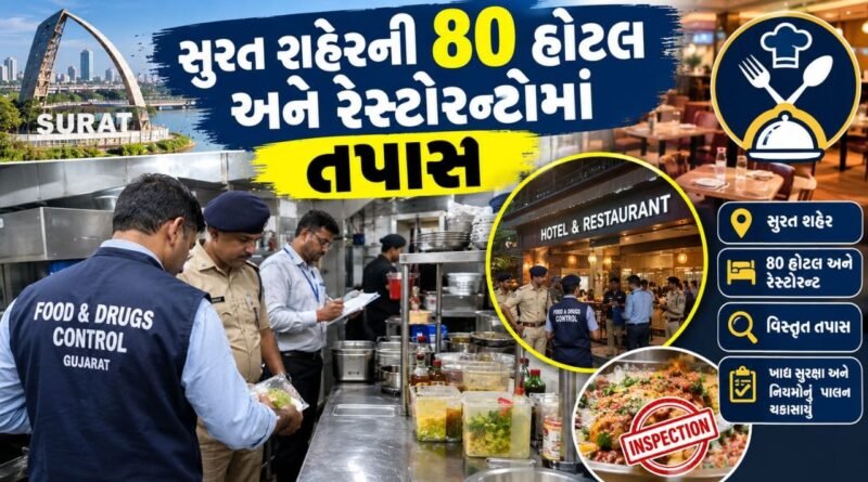Breaking News : સુરતમાં પાંચમાં દિવસે 32 હોટલ અને રેસ્ટોરન્ટોને નોટિસ ફટકારાઈ, જુઓ Video