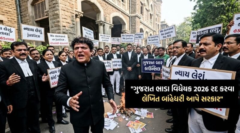 રાજ્યના વકીલ આલમ દ્વારા ગુજરાત ભાડા વિધેયક 2026ના વિરોધ મામલે હડતાળ યથાવત્, લેખિત બાંહેધરી આપવાની માગ પર અડગ- Video