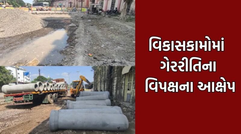 જુનાગઢમાં વિકાસકામોમાં ભ્રષ્ટાચારના આક્ષેપ, અણઘડ આયોજન સામે વિપક્ષે ઉઠાવ્યા સવાલ- Video