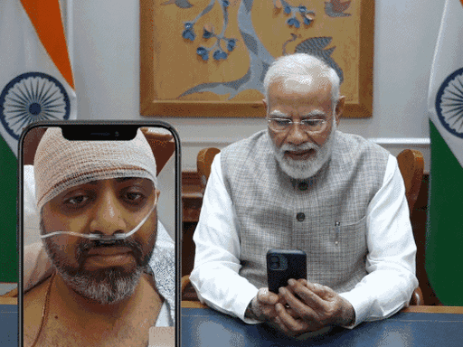 હનુમાન ચાલીસા બોલતો રહ્યો, બધાને થોડા મરવા દેવાય?:10 મિનિટ વાતચીત પછી PM મોદીને સ્મિત મચ્છરે ગુજરાતીમાં કહ્યું , ‘જયશ્રી કૃષ્ણ-જયહિન્દ’: કેપ્ટને પોતાના અનુભવ સંભળાવ્યા